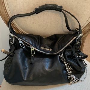 Stunning Jimmy Choo quilted biker bag!